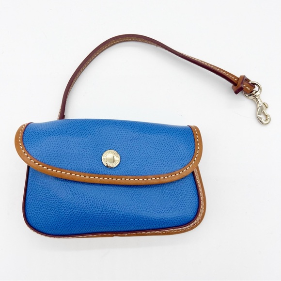 Dooney & Bourke Handbags - Dooney & Bourke Blue Leather Wristlet